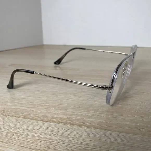 Ray-Ban RB6589 2501 Silver Pilot Eyeglasses Metal Frame 56-15-140 Excellent Cond - Picture 4 of 8